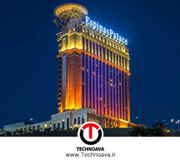 نورپردازی نمای هتل